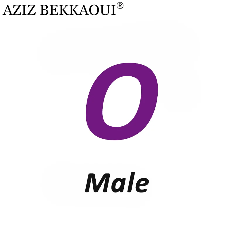Male O AZIZ BEKKAOUI Лето O-W дропшиппинг любовь подарок пара ювелирных изделий для женщин мужчин Любовь Сердце ювелирные изделия подарок на день Святого Валентина - Окраска металла: Male O