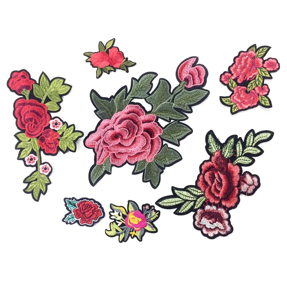 DIY значки поставщик швейных изделий Вышитые заплаты для костюмы Утюг на наклейки