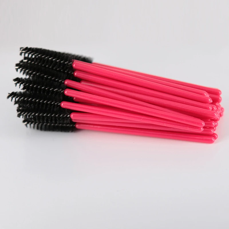 500 шт. кистей для макияжа из синтетического волокна одноразовые щеточки с тушью