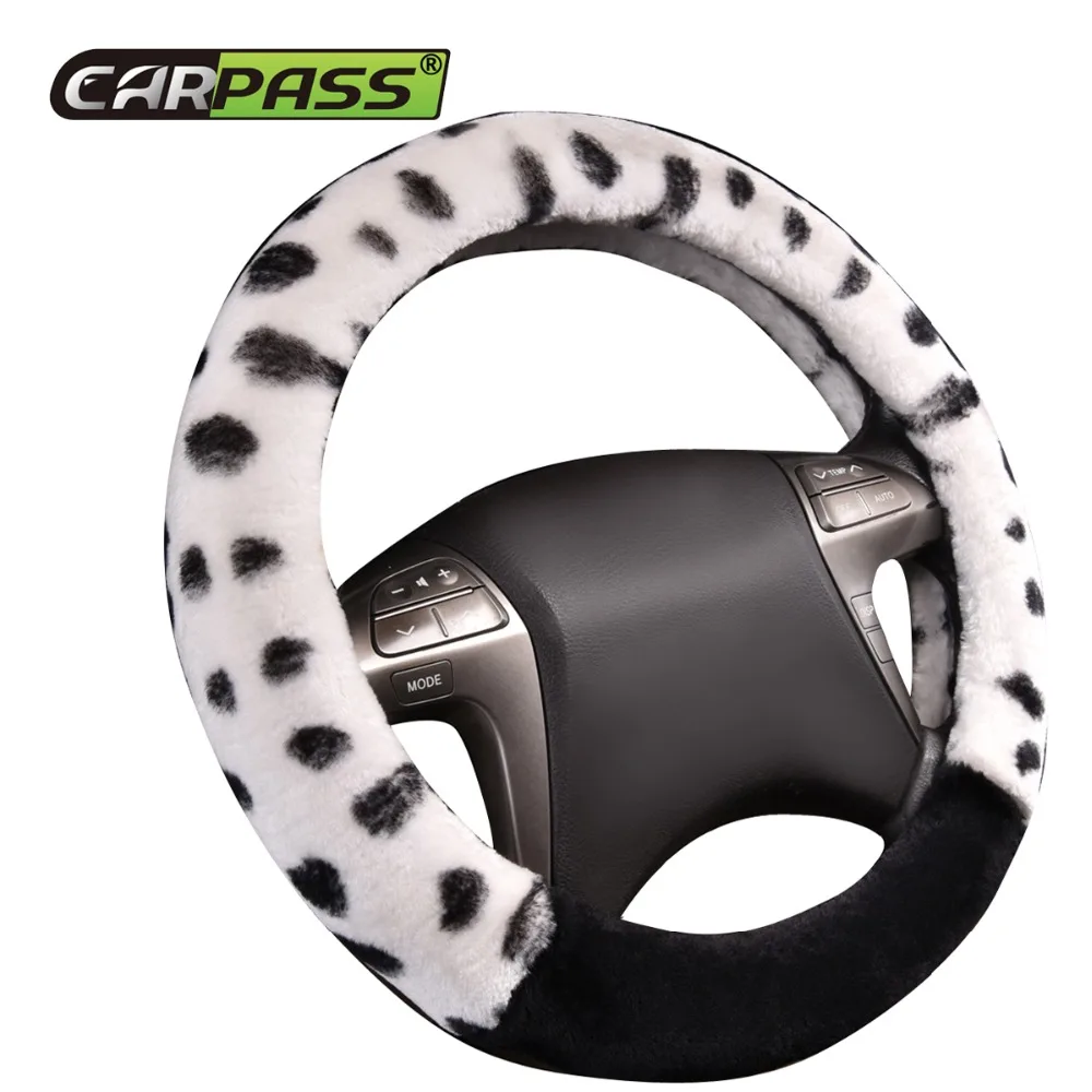 

Car-pass зимние чехол рулевого колеса автомобиля Универсальные мягкие теплые плюшевые автомобильные аксессуары Тюнинг автомобиля противоско...