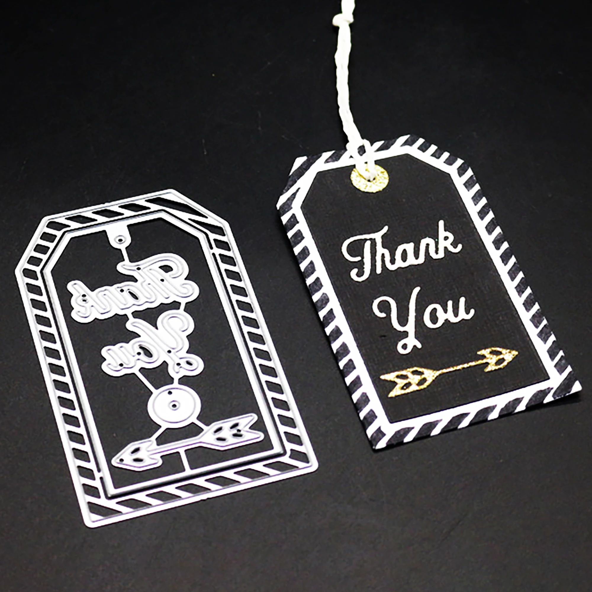 Thank You этикетка металла резки штампы нож формы для подарка DIY Скрапбукинг альбом бумажные карты Декоративные ремесло штамп для теснения с вырезами
