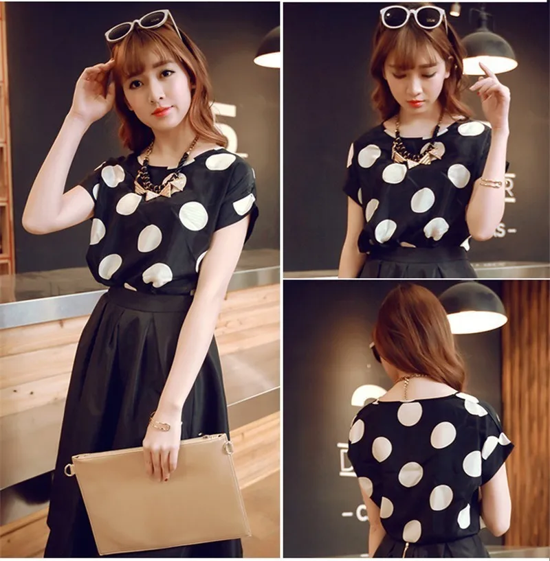 Женская шикарная блузка с принтом летняя шифоновая большого размера XXL коротким