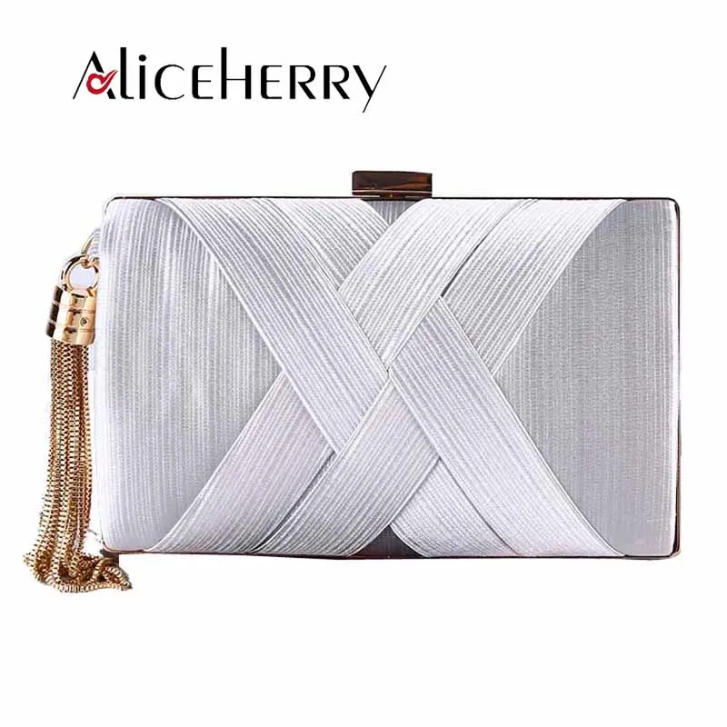 Элегантная женская шелковая свадебная сумочка золотистого и зеленого цвета