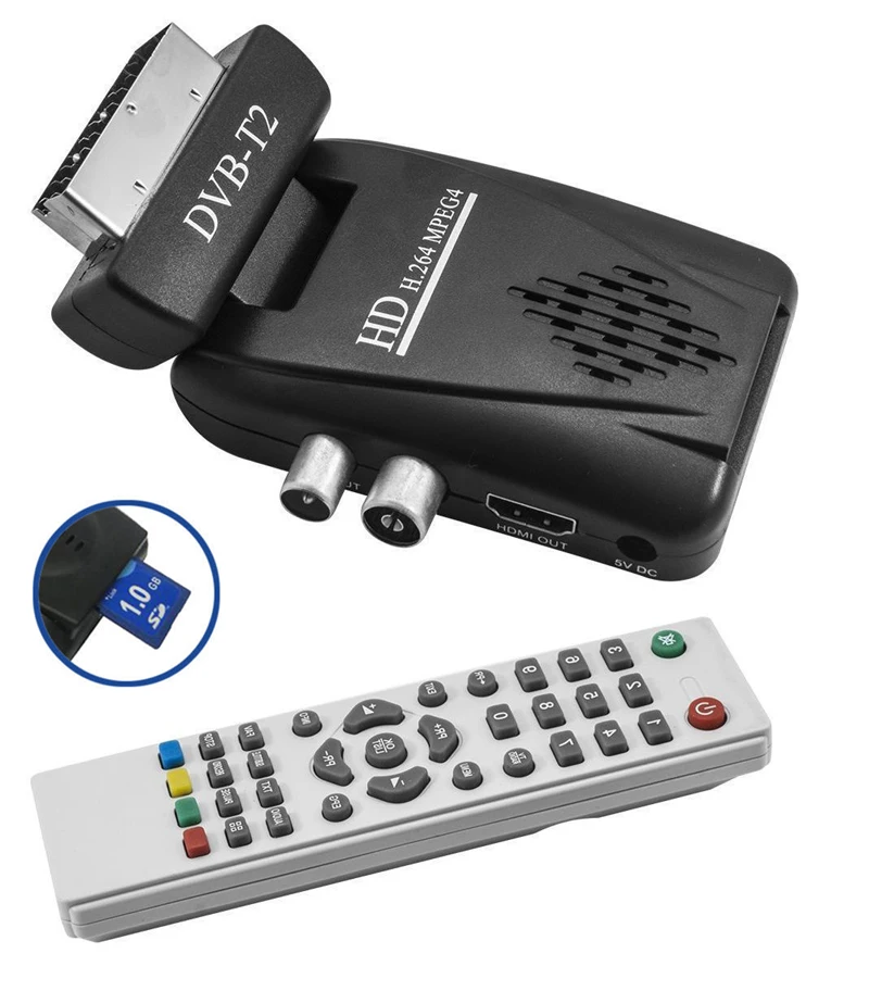 QS610 DVB-T DVB-T2 ТВ-тюнер приемник DVB T/T2 1080P HD цифровой Scart наземный спутниковый ТВ-приемник с дистанционным управлением DVBT2 MPEG4