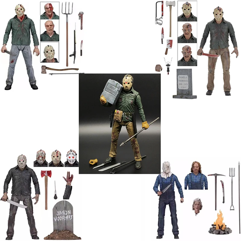 NECA кожаное лицо 3D Джейсон бензопила Ultimate Джон плоттер Майкл Майерс Фредди Крюгер