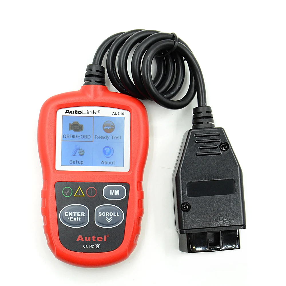 Autel OBD2 и Can считыватель кодов Авто Link AL319 автомобильный сканер диагностический