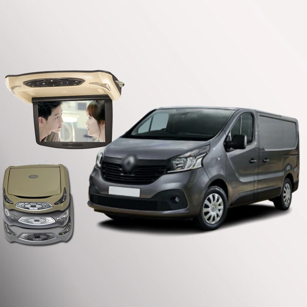 Раскладной Автомобильный Монитор BigBigRoad для Renault Trafic светодиодный цифровой экран