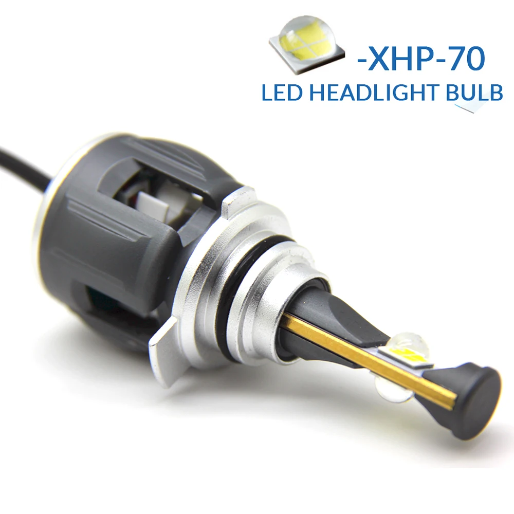 XHP70 светодиодный h7 авто фары лампы X70 H11 9005 9006 HB4 H8 D1S D2S H1 D4S CR EE Чип 6000 K 15600LM для фар