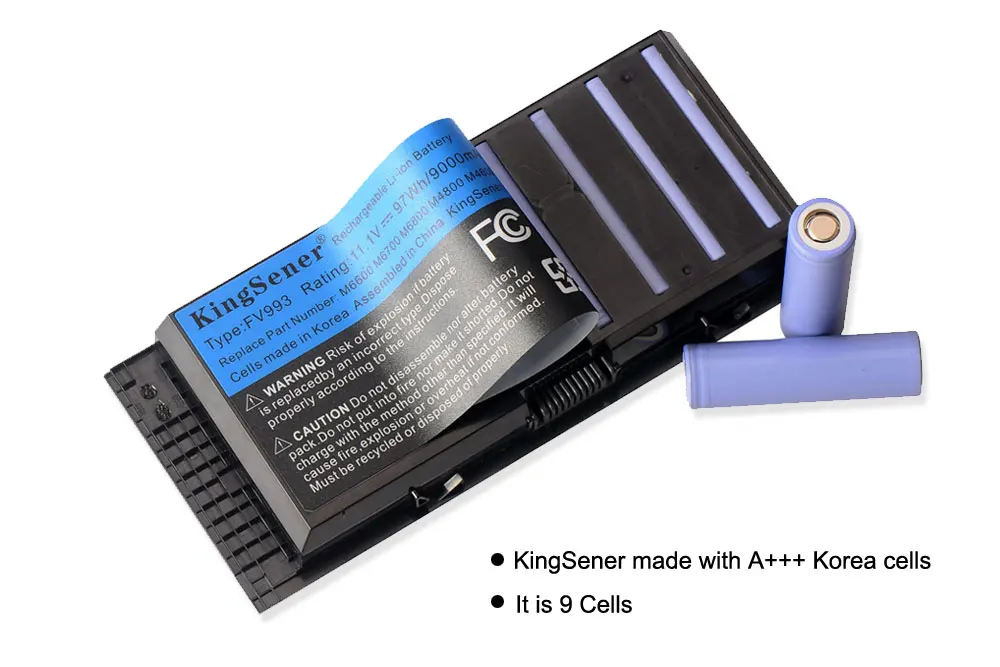 KingSener Корея сотовый FV993 Батарея для DELL Precision M6600 M6700 M6800 M4800 M4600 M4700 FJJ4W PG6RC R7PND OTN1K5 11,1 V 97WH