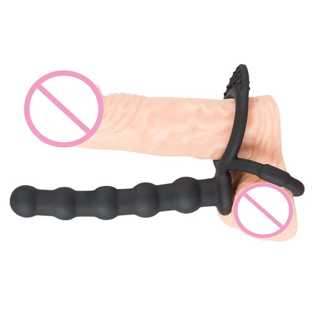 Носимые анальные шарики массажер простаты для мужчин Вибрация Анальная пробка