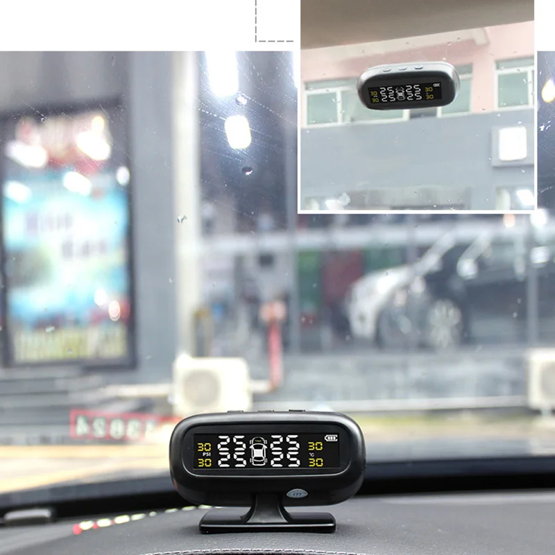 Умный автомобиль Tpms ароматерапия система контроля давления в шинах солнечной энергии цифровой ЖК-дисплей Автоматическая охранная сигнализация s шина P