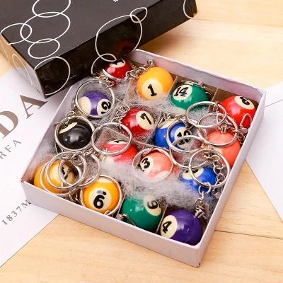 Бильярдный брелок для настольного тенниса Маленькая подвеска Мини Черный