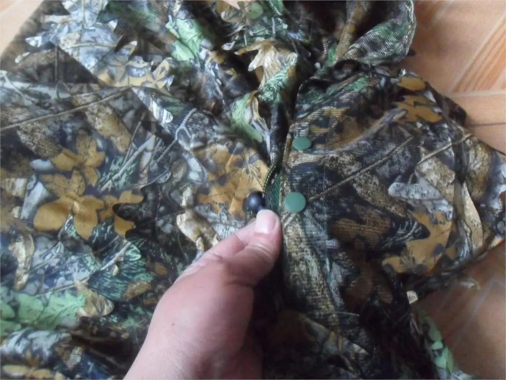 Листовое пончо джунгли ghillie Костюмы охотничьи камуфляжные 3D Bionic Leaf Yowie Mesh для охоты add uttons более удобные