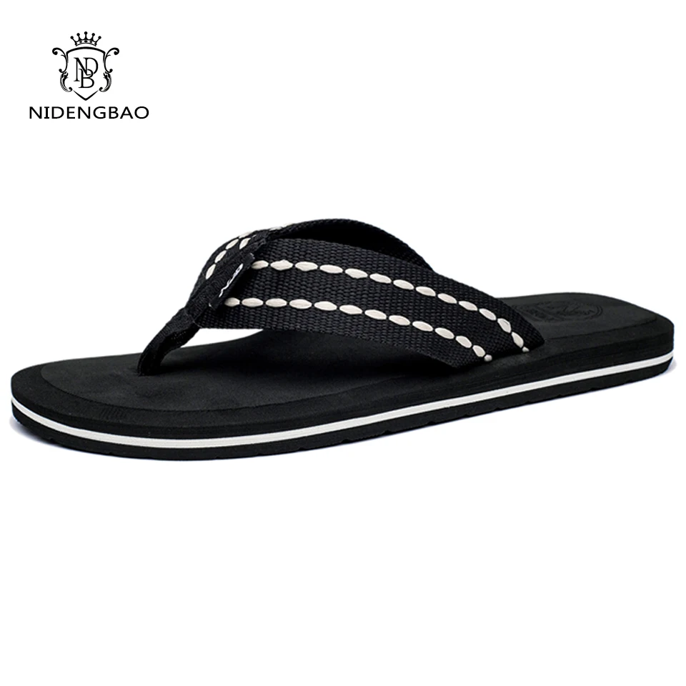 Шлепанцы мужские для дома дышащие сандалии Нескользящие пляжные тапочки летняя