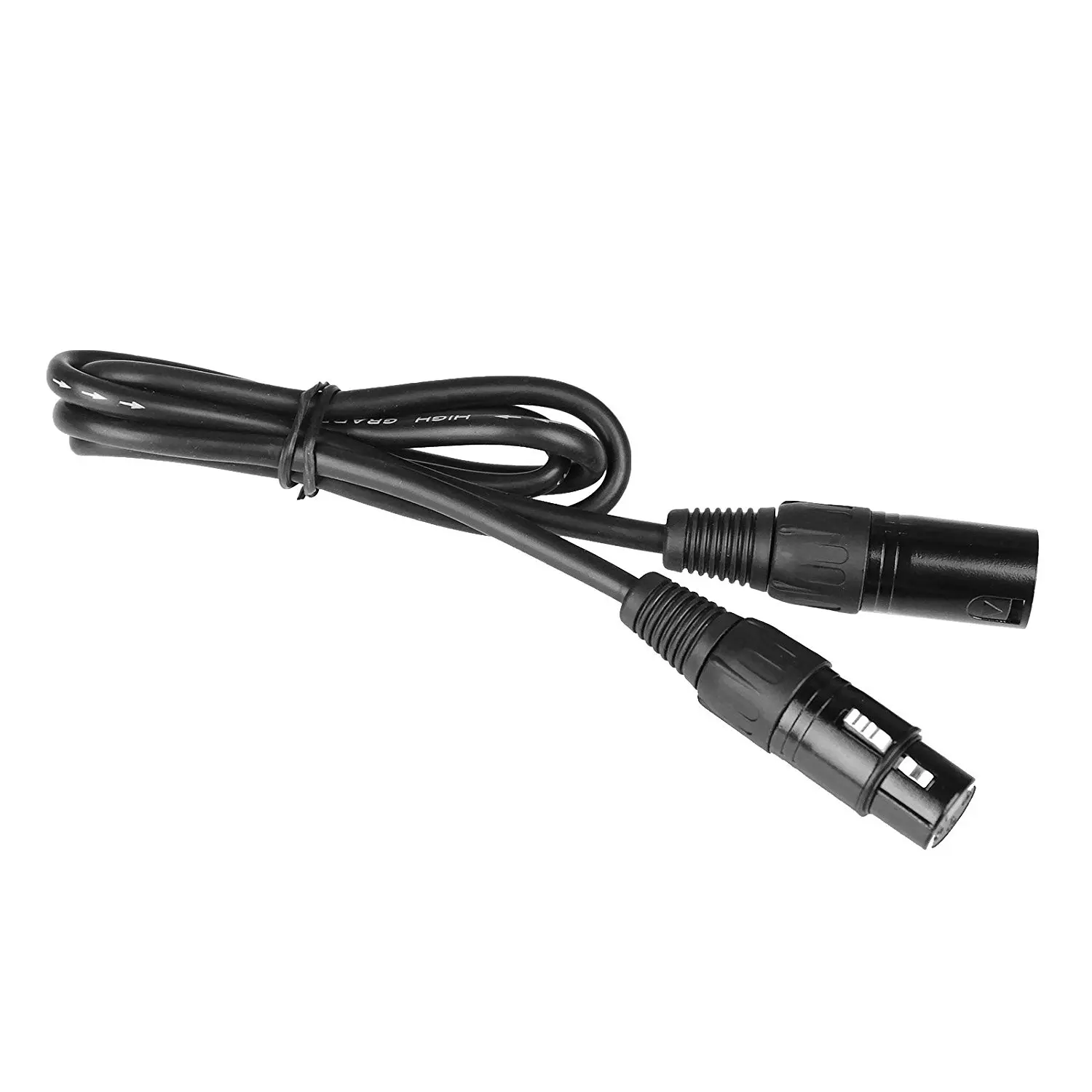 8 pcs DMX Cable 3.2feet/1m 3-Pin Signal XLR Connection DMX512 Stage Light Wire Male to Female | Lighting Effect