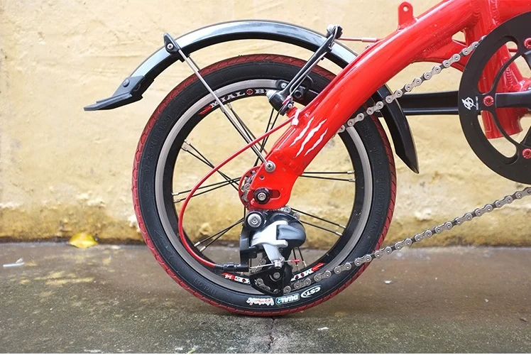 Складной велосипед внешний 3 задний переключатель скорости вешалка bmx для