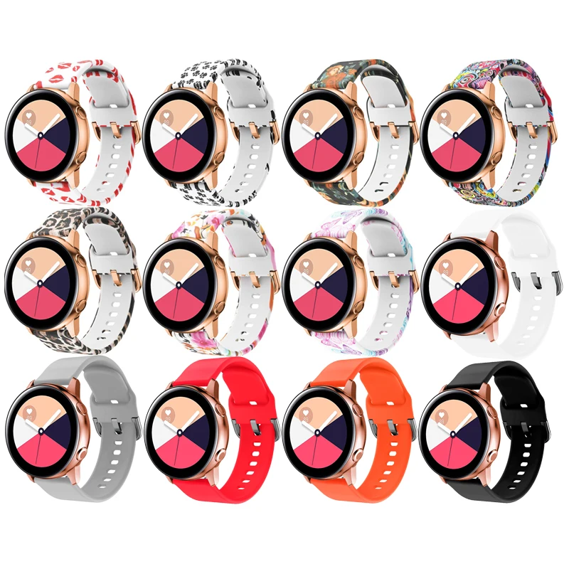 

20mm 22mm Band for Samsung Galaxy Watch Active 2 40mm 44mm 3 41mm/45mm Gear S3/S2 Amazfit bip Huawei watch GT/2/2e/Pro band