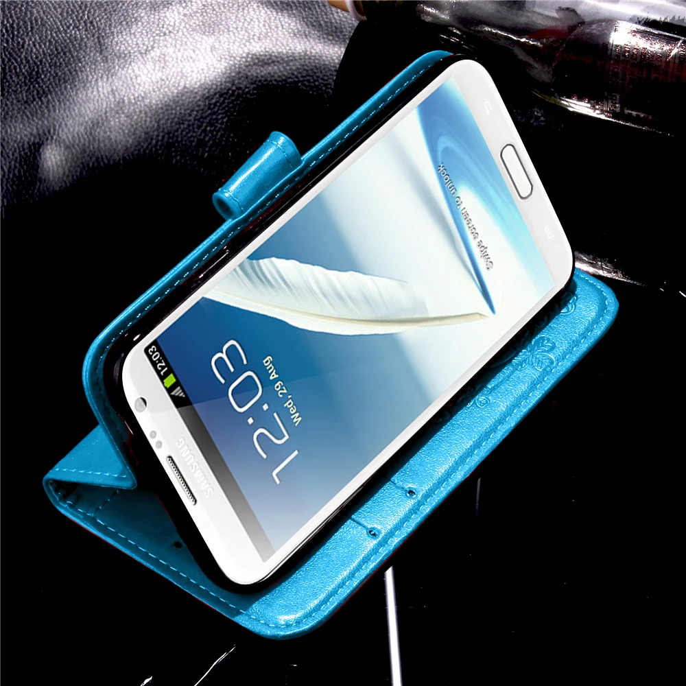 Роскошный кожаный чехол для samsung Galaxy Note 2, чехол, кошелек, откидная крышка, Капа для Coque, samsung Note 2, Note2, N7100, N7102, N7105, чехол