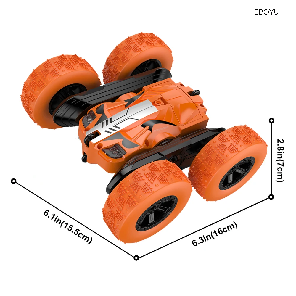 EBOYU C014 RC трюк автомобиль для детей и взрослых 4WD внедорожный автомобиль 2,4 ГГц транспортное средство с дистанционным управлением двухсторонний rtr-комплект Р/У Машинки Детские Подарочные игрушки