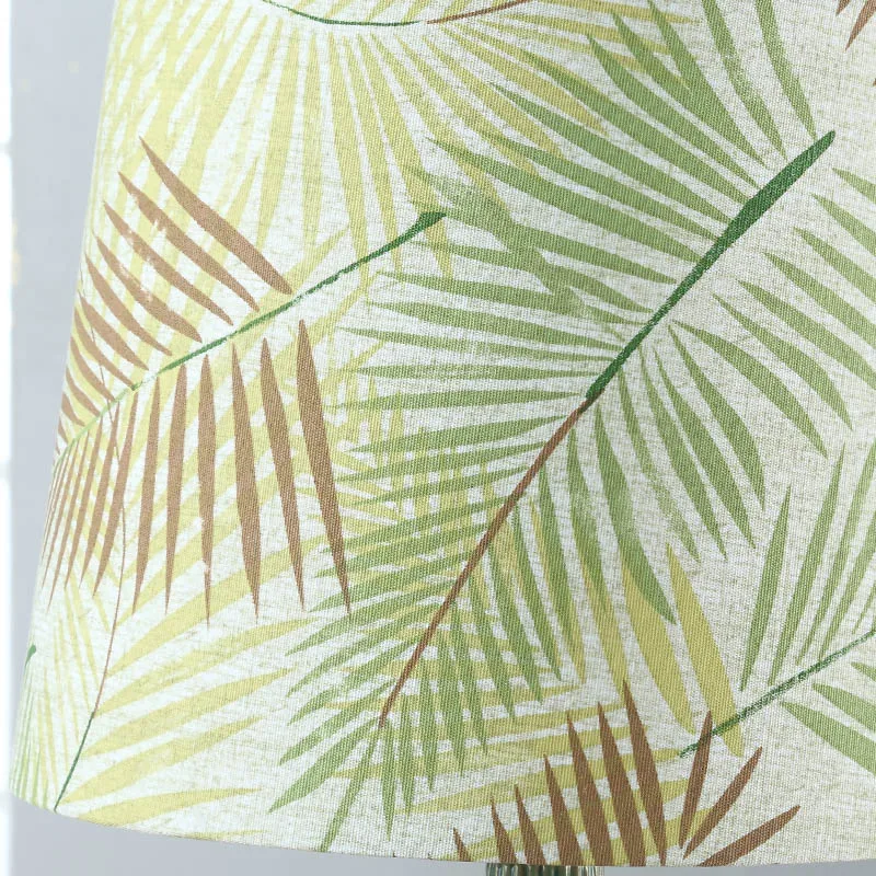 Зеленая Керамическая Настольная лампа с рисунком листьев акриловая для гостиной