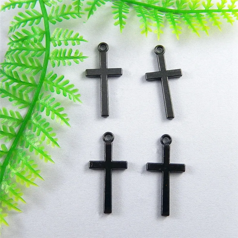 GraceAngie 20PCS Gun Black Religion Crosses Jewelry Making Charm Alloy Handmade Finding Pendant Accessory Bracelet Simple Design | Украшения