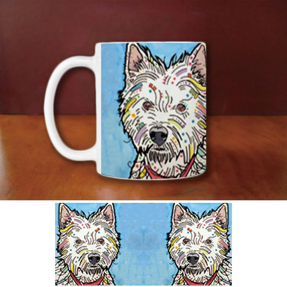 Модные кофейные кружки Schnauzer weimaner Westie креативная белая керамическая кружка с