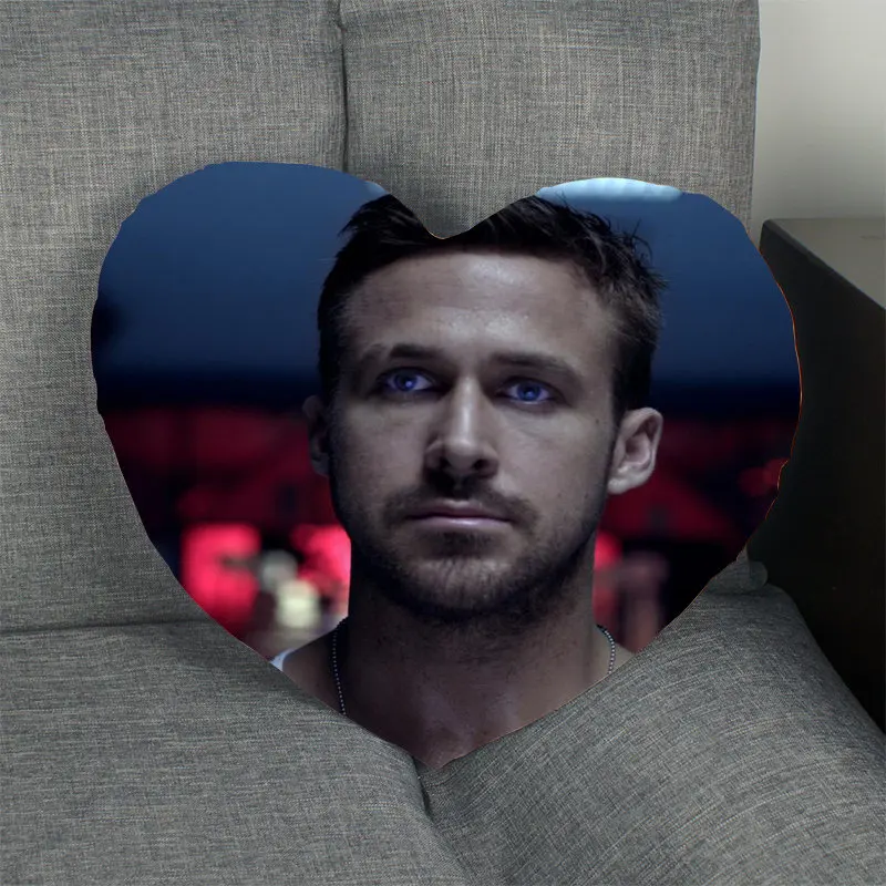 18 Чехол для подушки Ryan Gosling в форме сердца, атласная ткань, наволочка для подушки для дома, спальни, свадебного украшения, наволочки - Цвет: 18