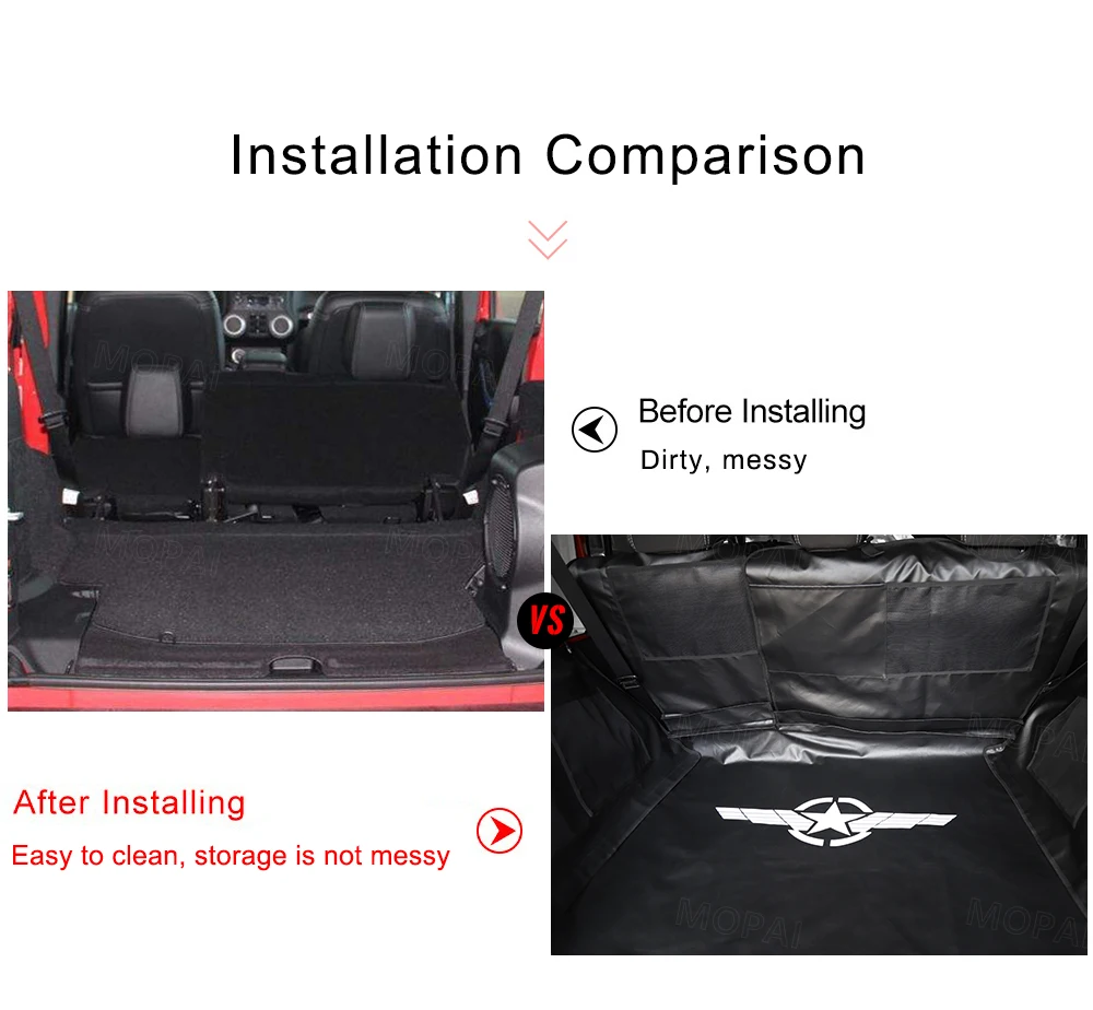 MOPAI коврик для Jeep Wrangler JK 2007 Up Автомобильный багажник для домашних животных, чехол для сиденья, гамак для Jeep JK Wrangler, аксессуары для 4 дверей