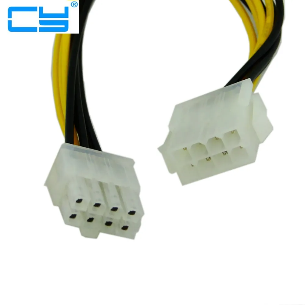 Cor Branca EPS de 8 pinos ATX 12 V CPU P4 Cabo Extensao 20 см 10 штук/партия|Компьютерные кабели и разъемы| |