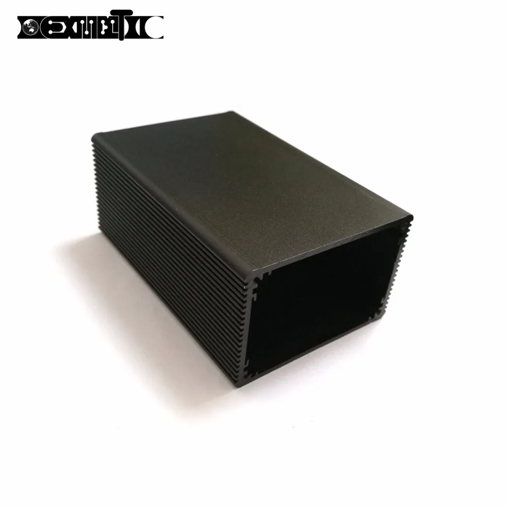 Абсолютно новый алюминиевый корпус pcb project box Черный 43*66*100 мм DIY электронный |