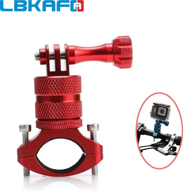 

LBKAFA CNC алюминиевый велосипедный руль мотоцикла рулон стержень для Gopro 10 9 8 7 SJCAM SJ4000 SJ5000 SJ6 SJ8 DJI