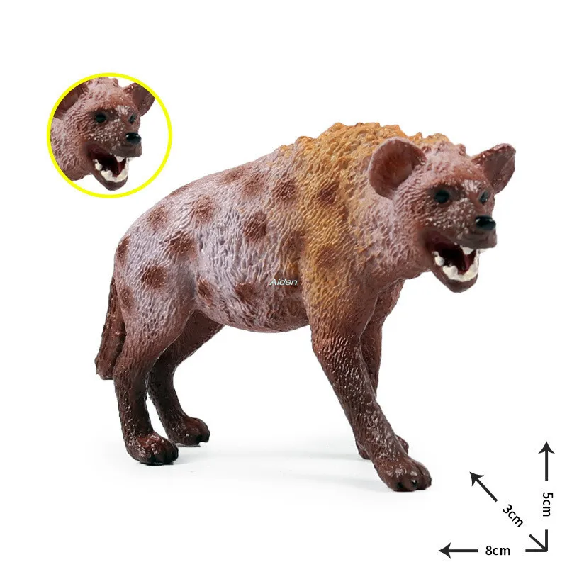 Симпатичная статуя щенка 2 дюйма стоящая гиена из АБС домашний декор подарок на