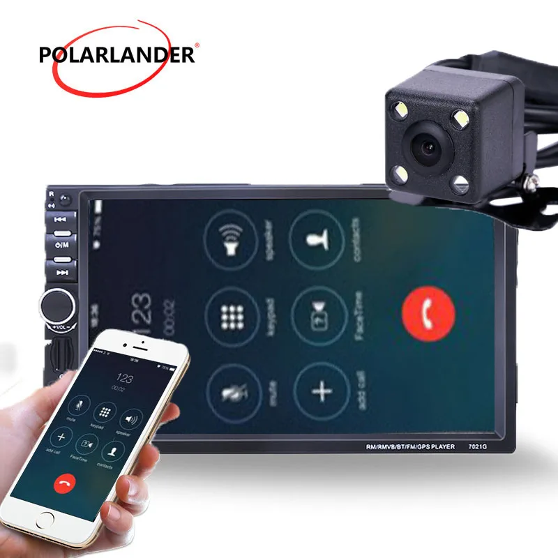 Зеркало на 10 языках для телефона Android 7-дюймовый автомобильный MP5 радиоприемник