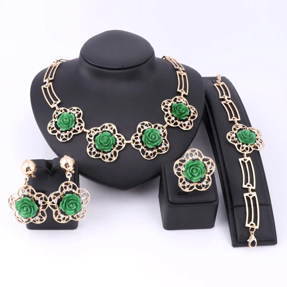 Комплект женских керамических украшений ручной работы многоцветный кулон с