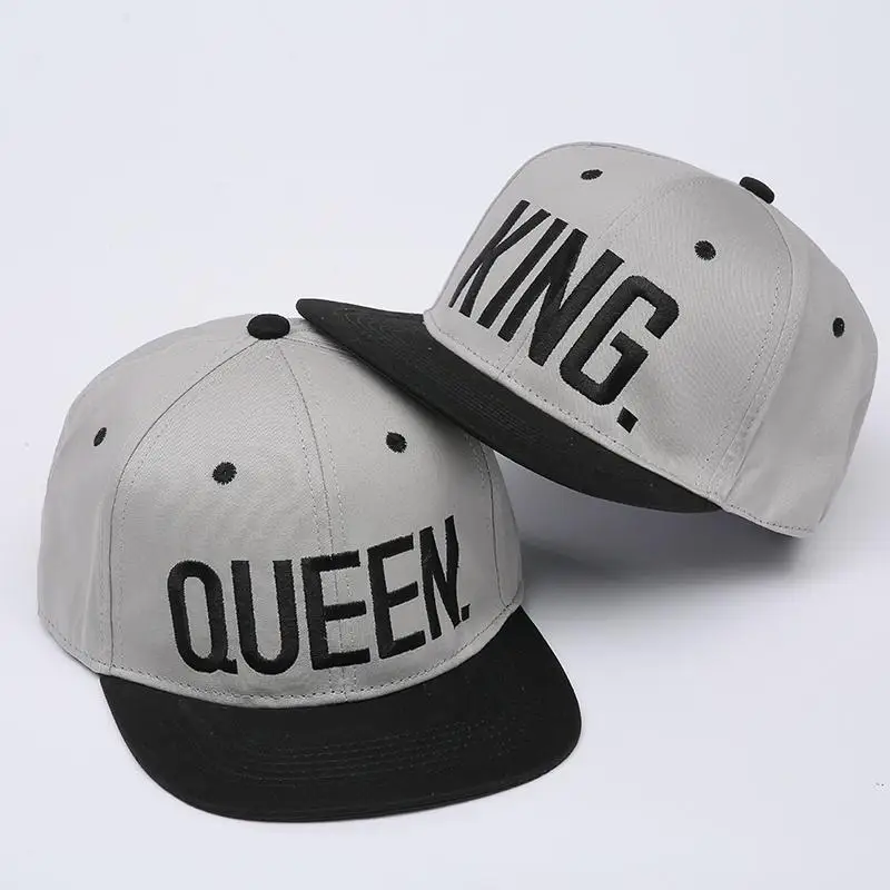 Новинка, 4 цвета, бейсболка с вышивкой KING QUEEN, акриловая бейсболка для мужчин и женщин, для пары, бейсболка в стиле хип-хоп, Спортивная Кепка, модные кепки для папы