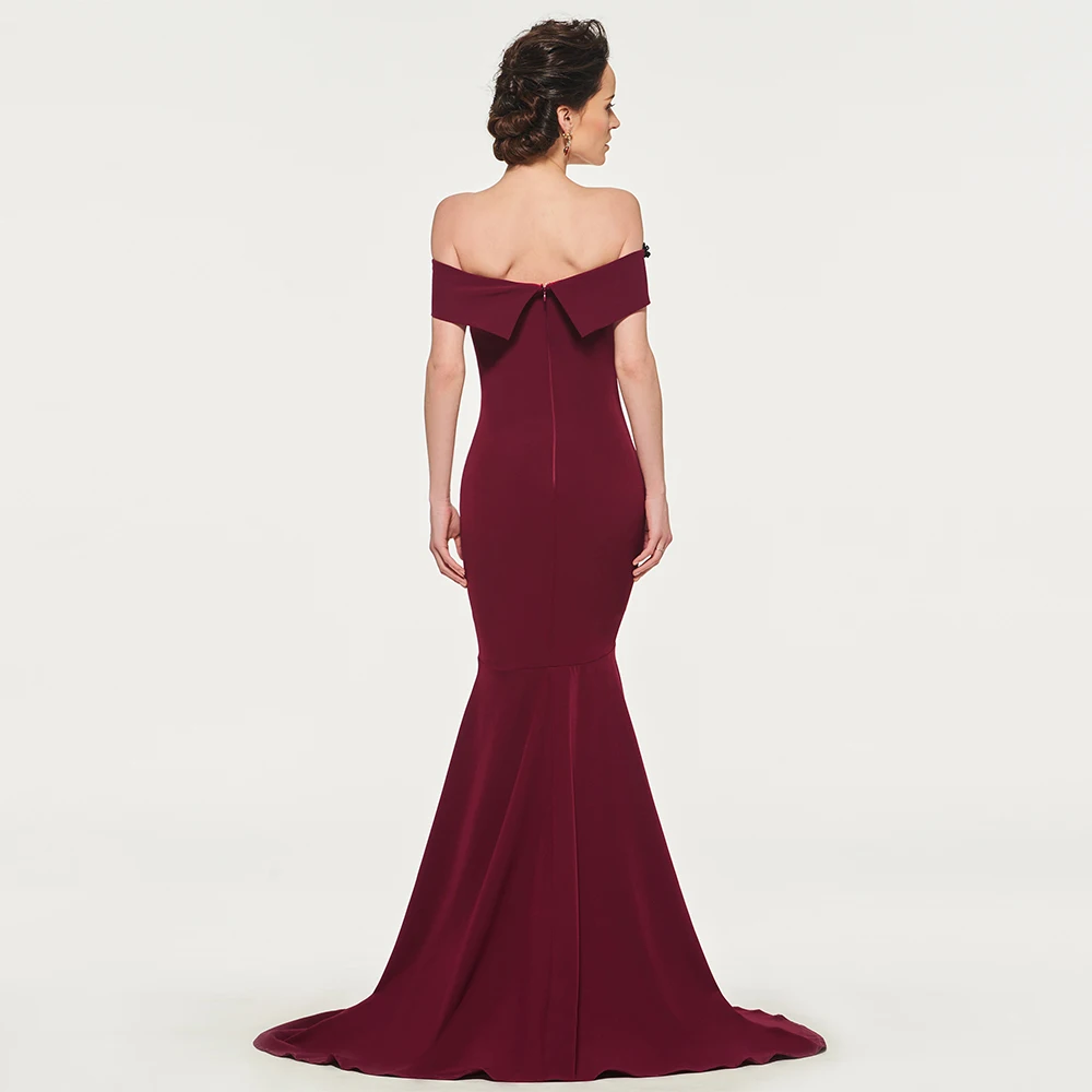 Dressv элегантное платье с открытыми плечами и короткими рукавами для матери