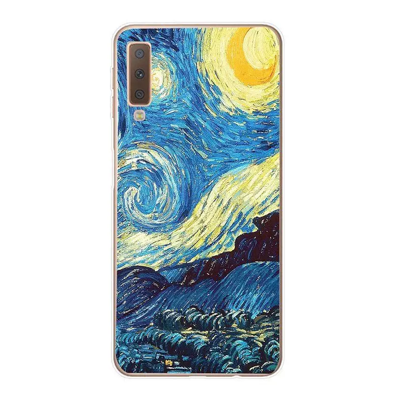 Чехол из ТПУ с рисунками samsung A7 Чехол чехол-накладка на заднюю панель из силикона с рисунками samsung Galaxy A3 A5 J5 A8 плюс S9 плюс мобильный чехол бампер - Цвет: Фиолетовый