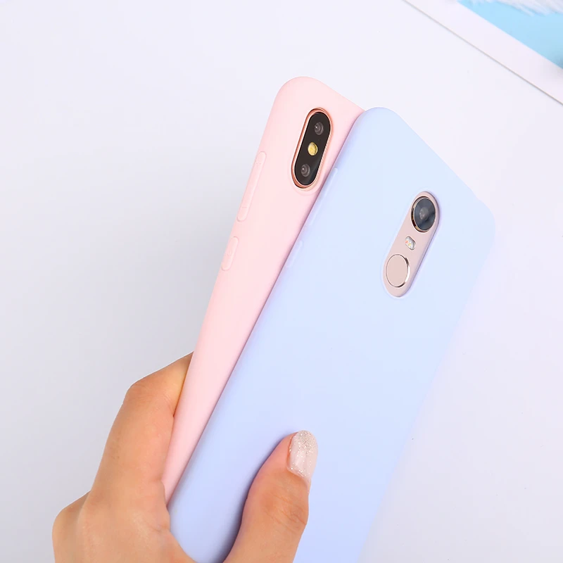 Цветной ТПУ силиконовый чехол для Xiao mi Red mi Note 5 6 7 Pro Red mi 6 Pro 6A 5Plus матовый чехол для Xiaomi mi 8 SE mi A2 Lite A1