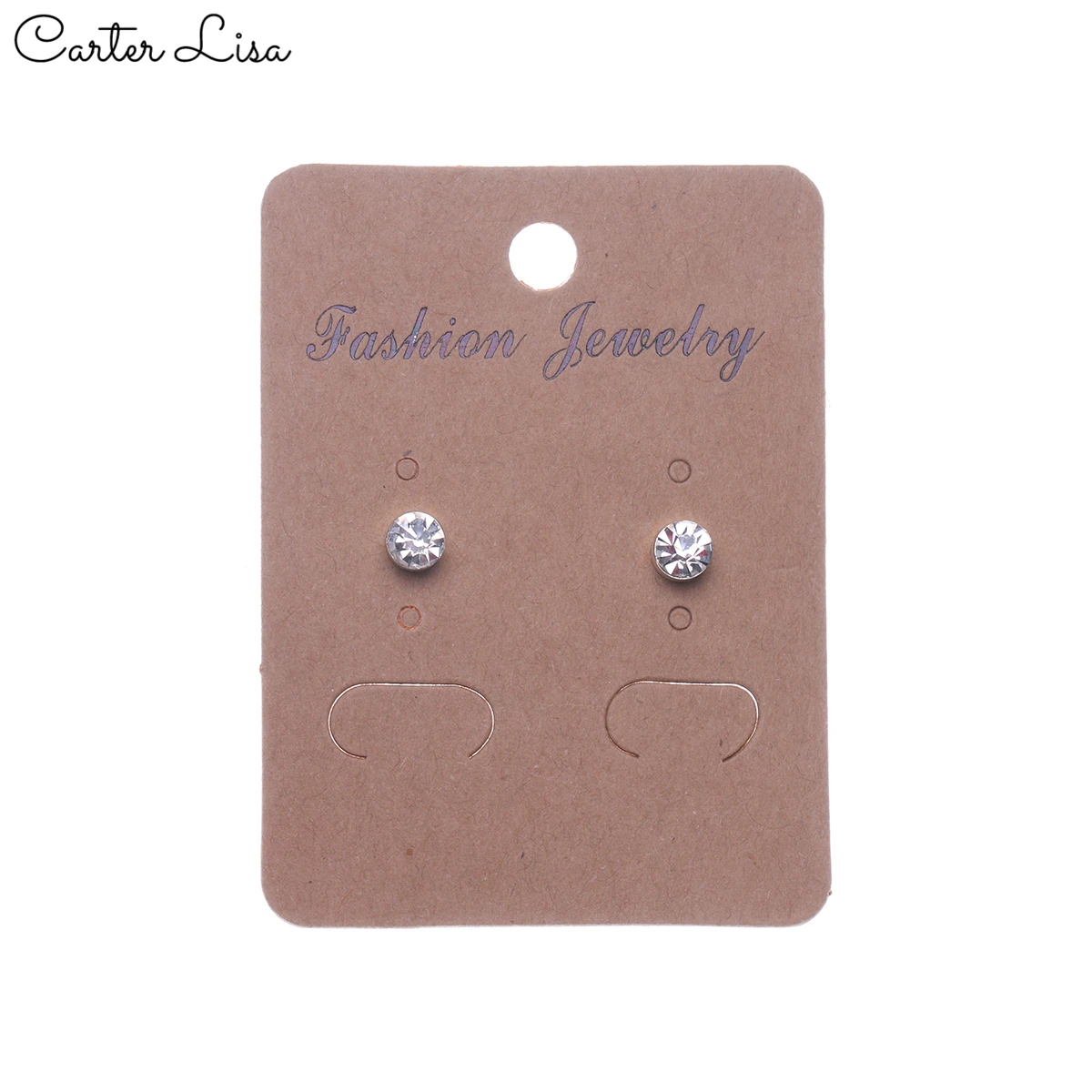 CARTER LISA хит продаж модные женские серьги гвоздики с кристаллами маленькие простые