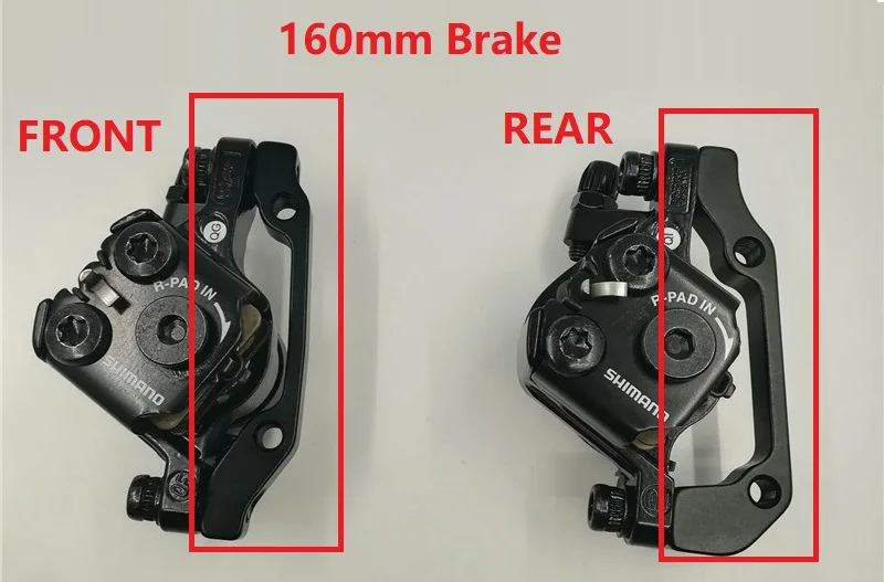 Горных велосипедов SHIMANO турнир BR TX805 M375 линия потянув дисковый тормоз 160 мм 180 диск