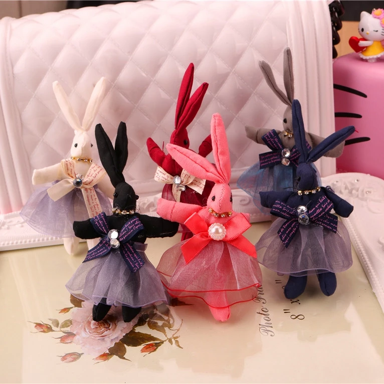 12 шт./лот Кружево платье прекрасный и сладкий темперамент кроличьей шерсти DIY