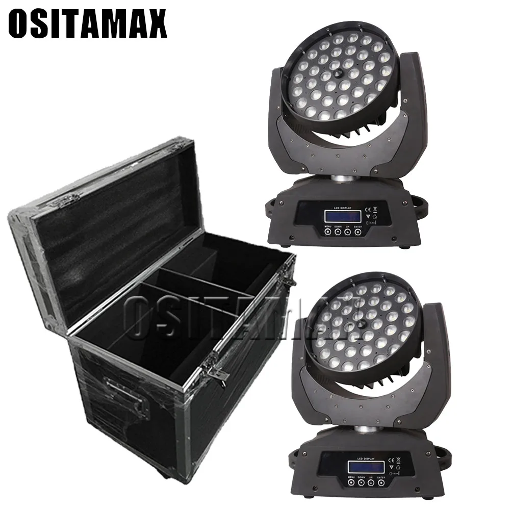 Zoom wash светодиодное освещение 36x15 Вт rgbwa 5 в 1 движущаяся головка с полетным чехлом и
