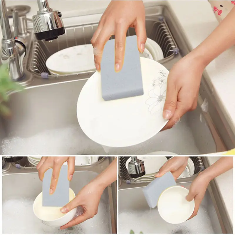 10 шт. Миска губка для очистки кастрюлю щетка мытья Кухня железные мочалки грязи