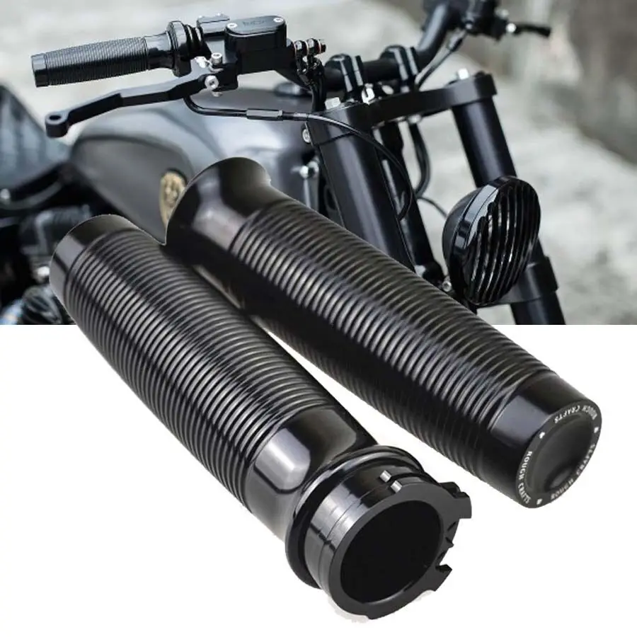 Черные алюминиевые рукоятки из алюминиевого сплава подходят для Harley Sportster XL1200 883