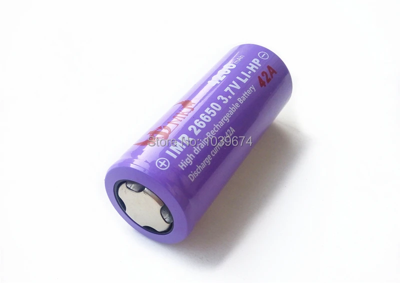 Высокая производительность 26650 42A разрядка 4200mAh литий-ионный j.c. M IMR 3,7 v аккумулятор DHL