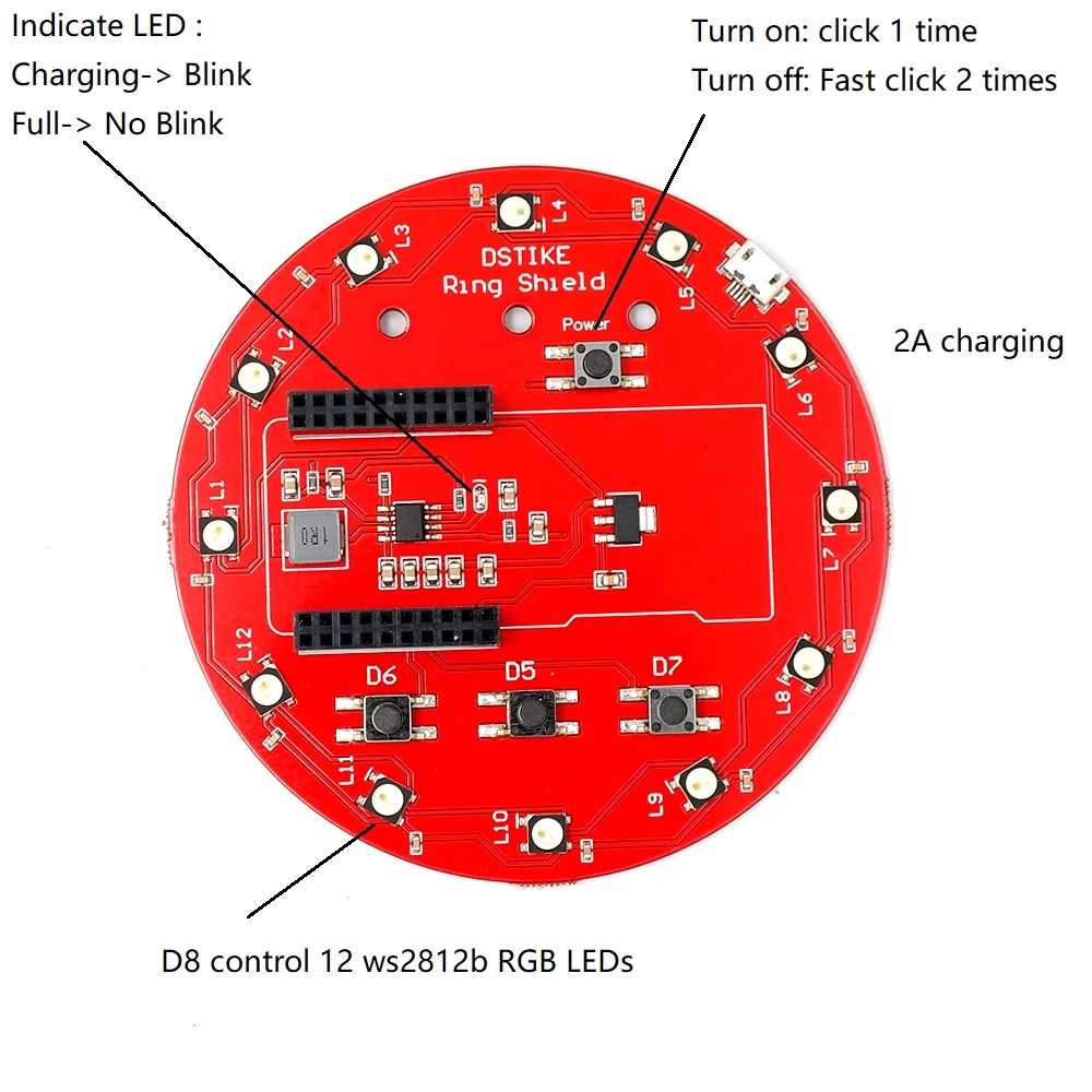 Кольцевой щит для D duino B|Комплекты умного дома| |