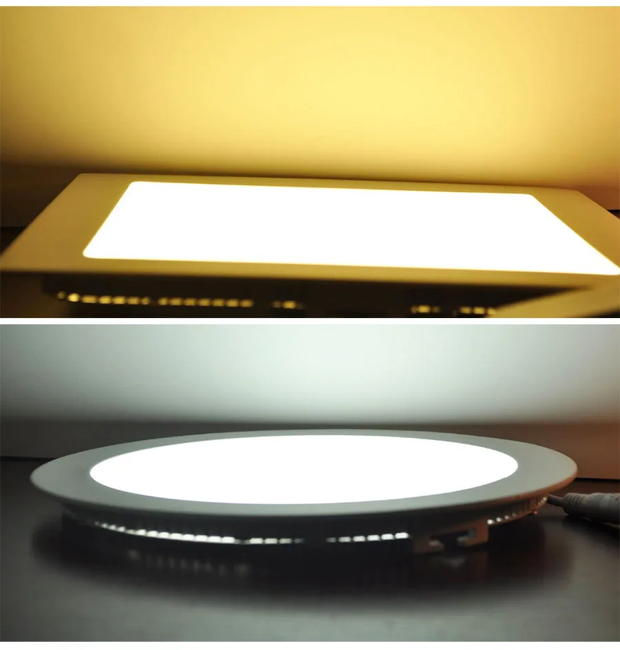 Светодиодный панельный светильник 3 Вт ~ 24 Ультратонкий Круглый/квадратный