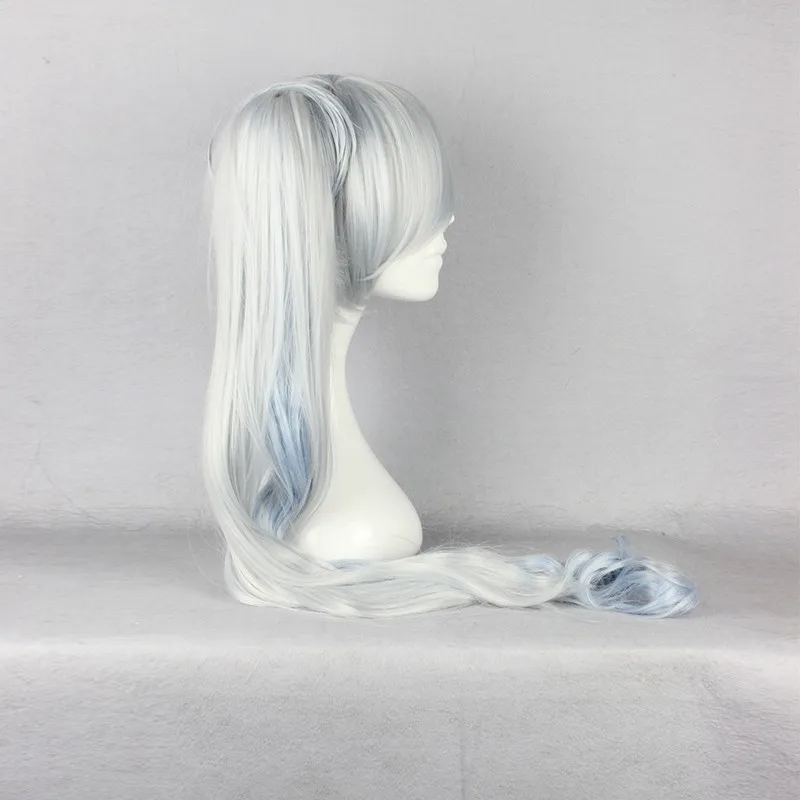 Косплей RWBY головной убор Weiss Schnee косплей волос белый женский Hair Party костюмы для