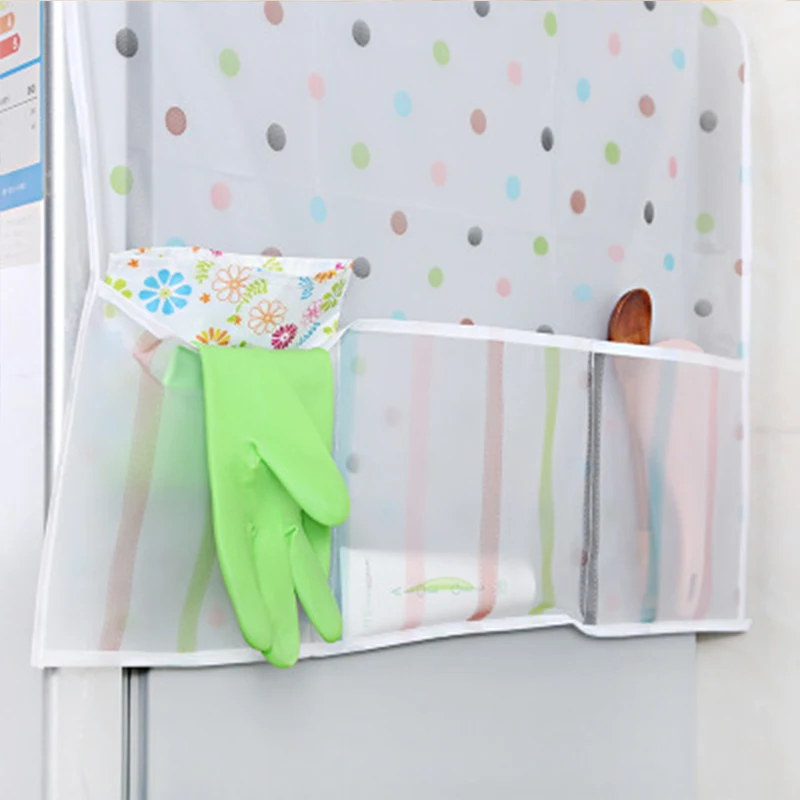 PEVA Refrigerator Covers Waterproof Kitchen Dust Cover Hanging Bag Appliance Household Goods Storage 157 | Дом и сад