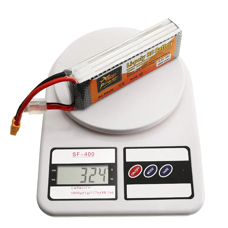 Аккумуляторная батарея ZOP Power 14 8 в 3000 мАч 30C литий полимерная XT60 разъем для